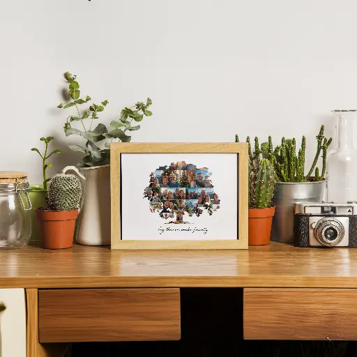 [Collage photo arbre généalogique P1] 🌳 Collage Photo Arbre Généalogique Personnalisé – Cadeau Sentimental pour Famille